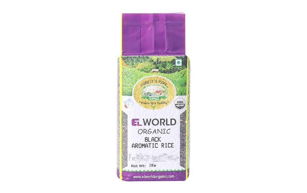 Elworld Organic Black Aromatic Rice    Pack  1 kilogram